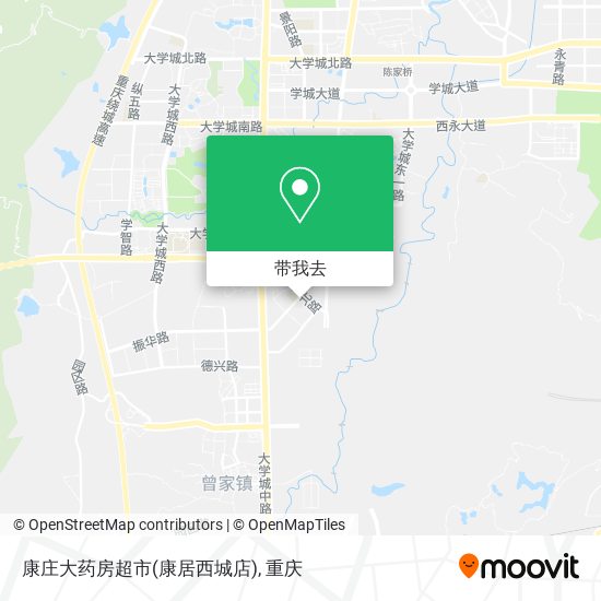 康庄大药房超市(康居西城店)地图