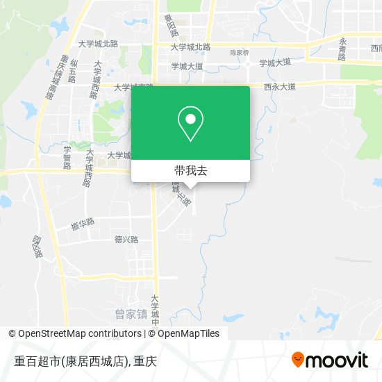 重百超市(康居西城店)地图