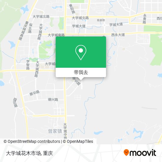 大学城花木市场地图