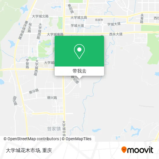 大学城花木市场地图