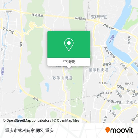 重庆市林科院家属区地图