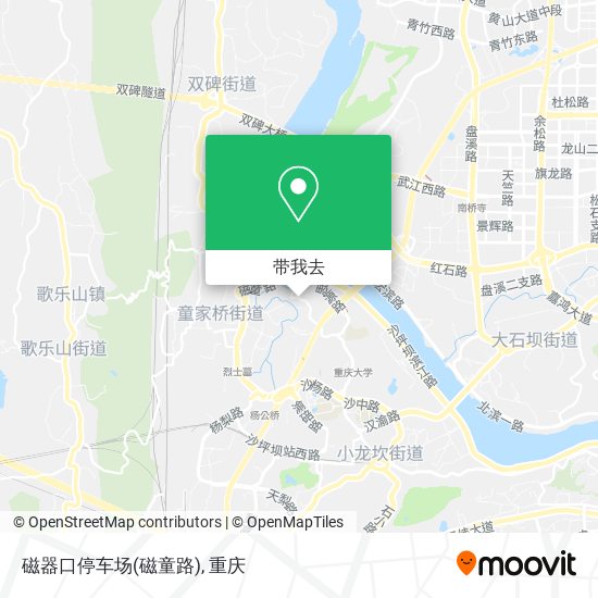 磁器口停车场(磁童路)地图