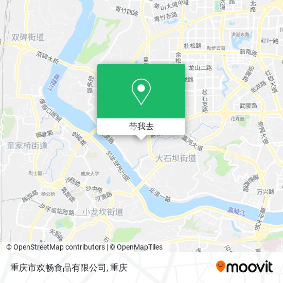 重庆市欢畅食品有限公司地图
