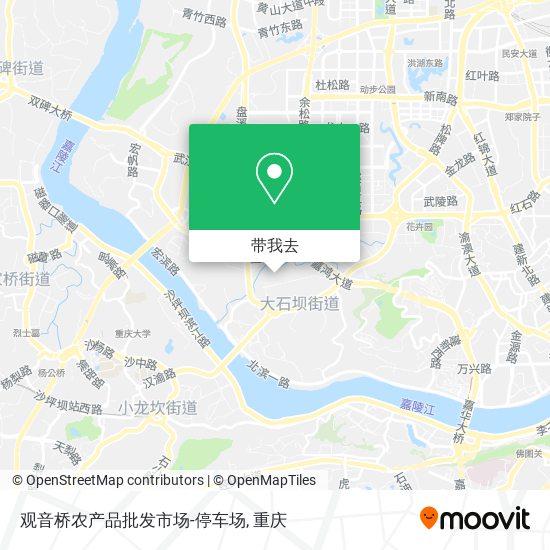 观音桥农产品批发市场-停车场地图