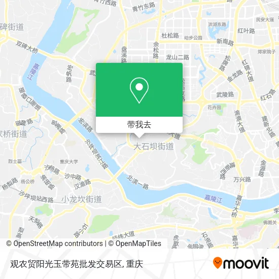 观农贸阳光玉带苑批发交易区地图