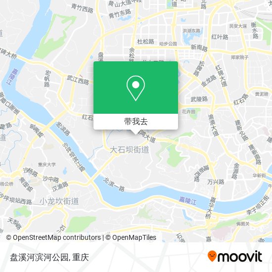 盘溪河滨河公园地图