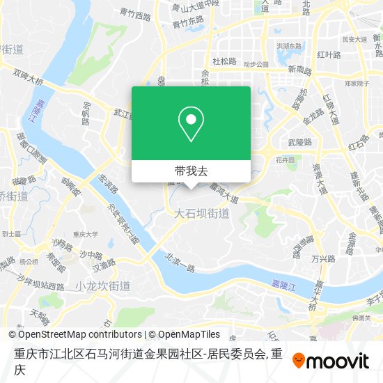 重庆市江北区石马河街道金果园社区-居民委员会地图