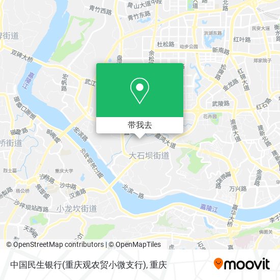 中国民生银行(重庆观农贸小微支行)地图