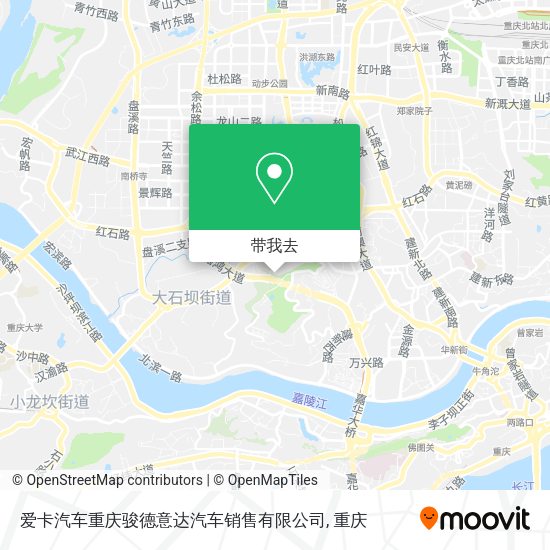 爱卡汽车重庆骏德意达汽车销售有限公司地图
