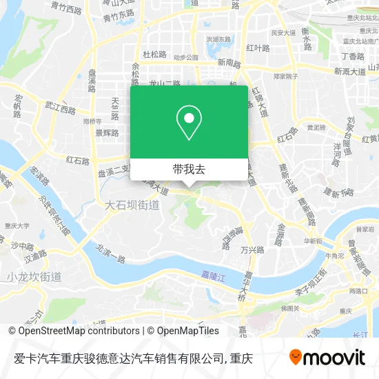 爱卡汽车重庆骏德意达汽车销售有限公司地图