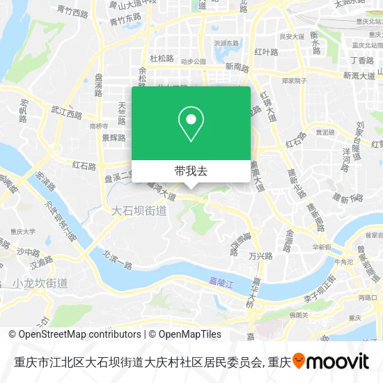 重庆市江北区大石坝街道大庆村社区居民委员会地图