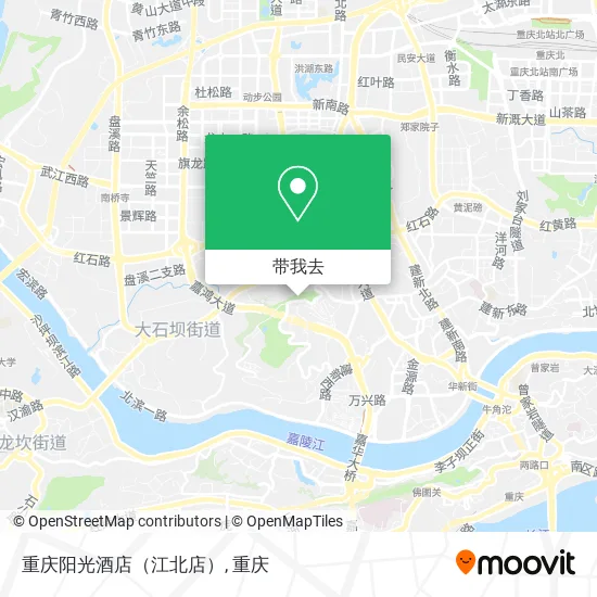 重庆阳光酒店（江北店）地图