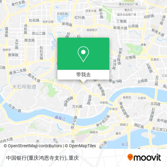 中国银行(重庆鸿恩寺支行)地图