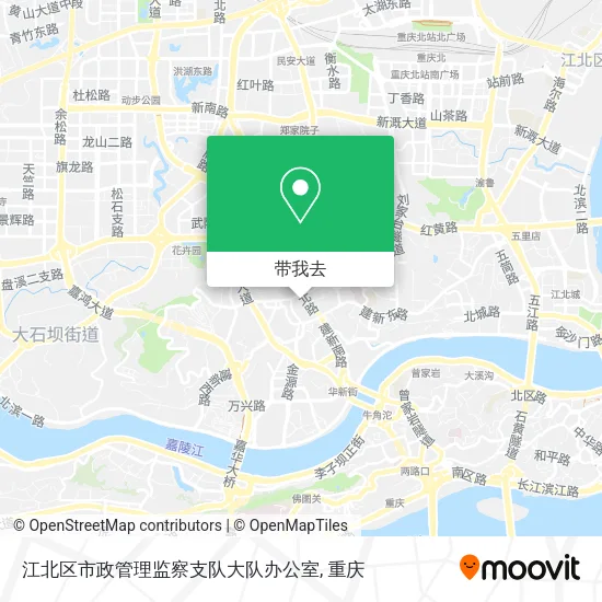 江北区市政管理监察支队大队办公室地图