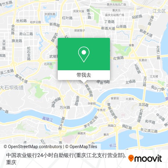 中国农业银行24小时自助银行(重庆江北支行营业部)地图