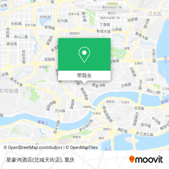 星豪鸿酒店(北城天街店)地图