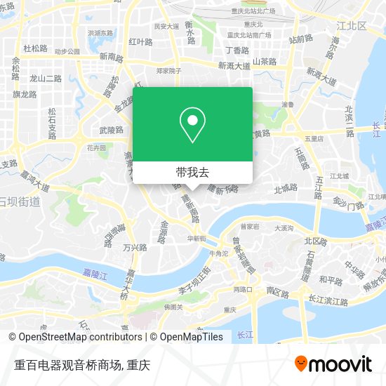 重百电器观音桥商场地图