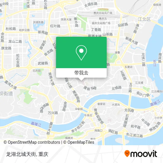 龙湖北城天街地图