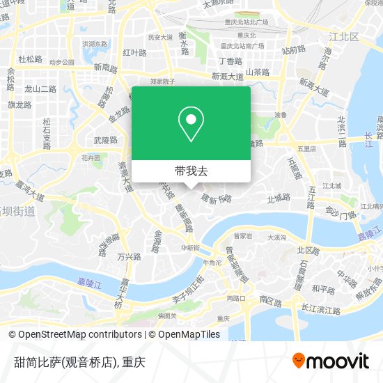 甜简比萨(观音桥店)地图