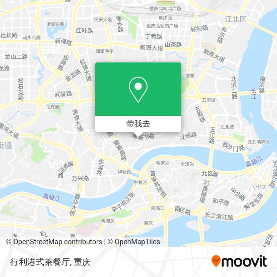 行利港式茶餐厅地图