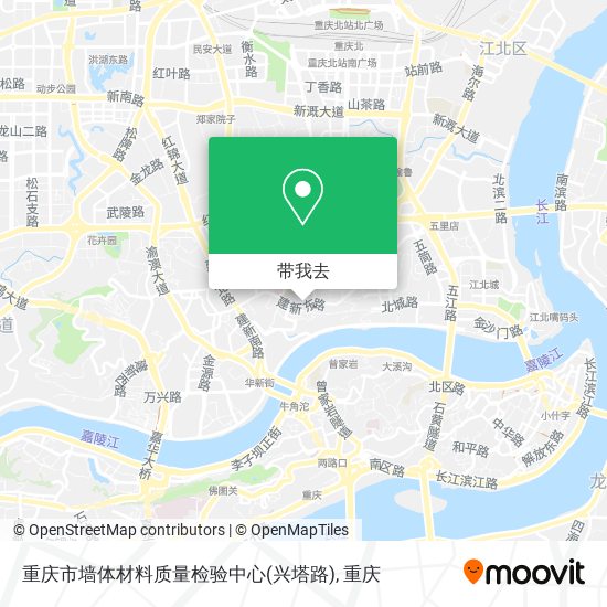 重庆市墙体材料质量检验中心(兴塔路)地图