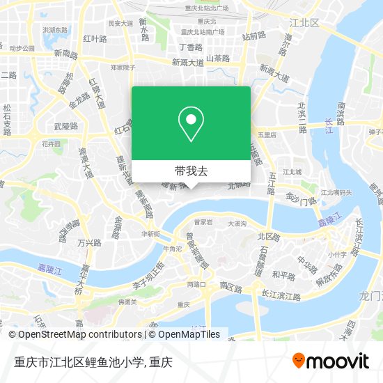 重庆市江北区鲤鱼池小学地图