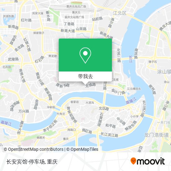 长安宾馆-停车场地图