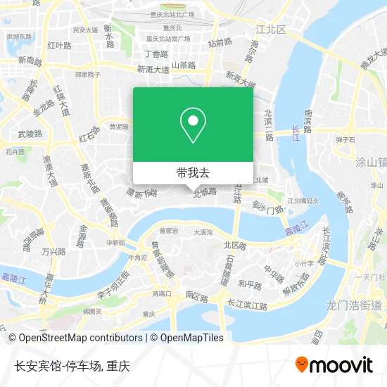 长安宾馆-停车场地图