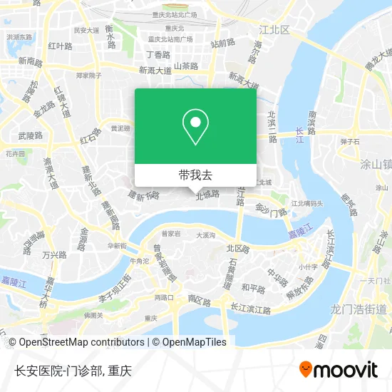 长安医院-门诊部地图