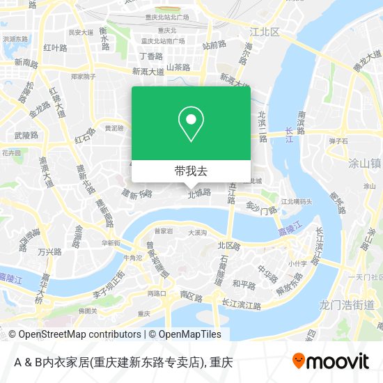 A & B内衣家居(重庆建新东路专卖店)地图