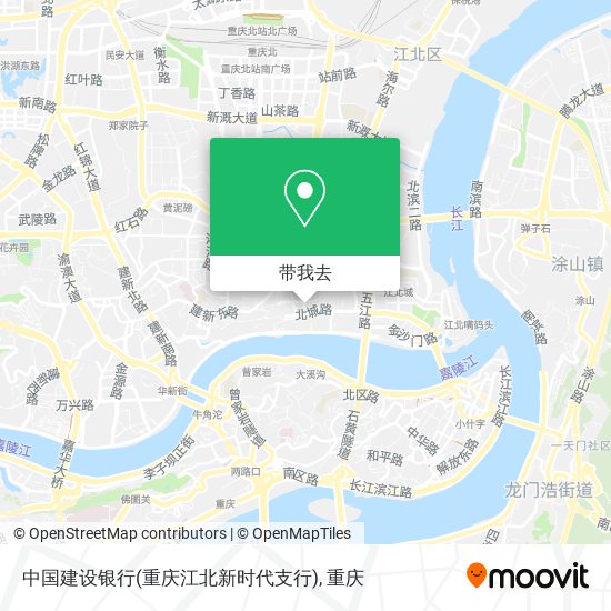 中国建设银行(重庆江北新时代支行)地图