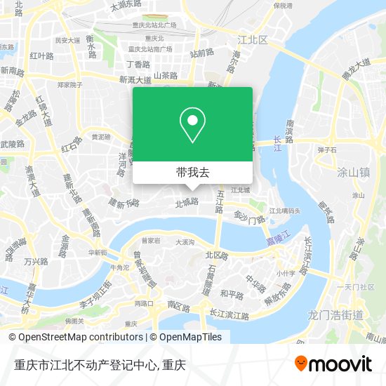 重庆市江北不动产登记中心地图