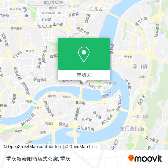 重庆新泰阳酒店式公寓地图