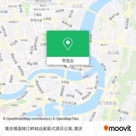 重庆嘴嘉陵江畔精品家庭式酒店公寓地图
