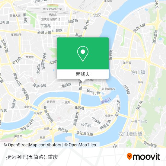 捷运网吧(五简路)地图