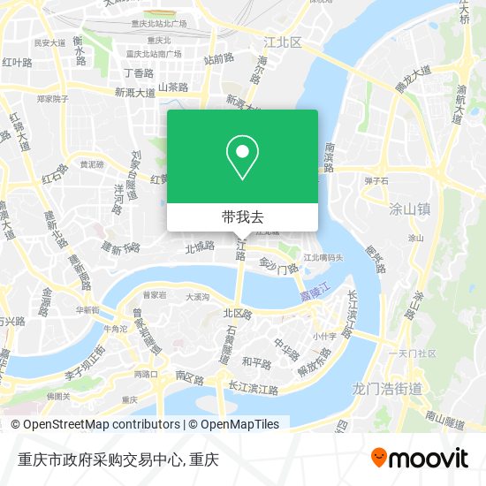 重庆市政府采购交易中心地图