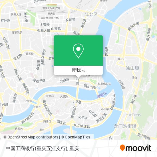 中国工商银行(重庆五江支行)地图