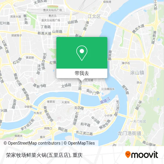 荣家牧场鲜菜火锅(五里店店)地图