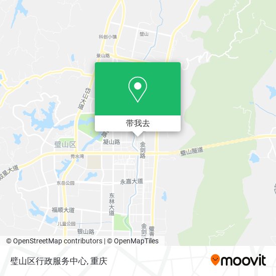 璧山区行政服务中心地图