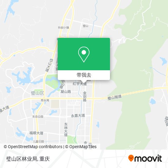 璧山区林业局地图
