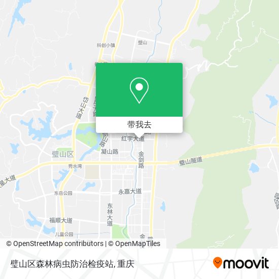 璧山区森林病虫防治检疫站地图