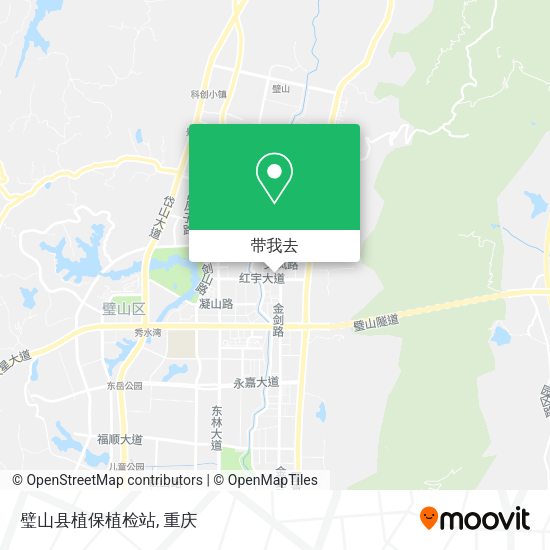 璧山县植保植检站地图