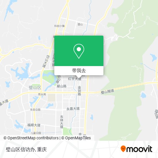 璧山区信访办地图