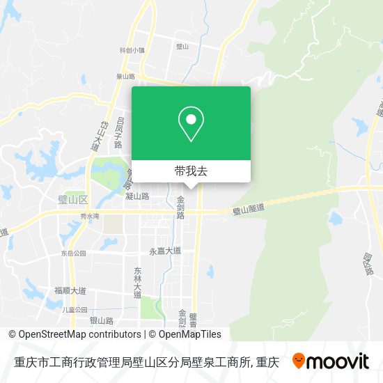 重庆市工商行政管理局壁山区分局壁泉工商所地图