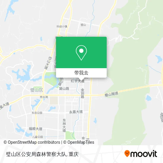 璧山区公安局森林警察大队地图