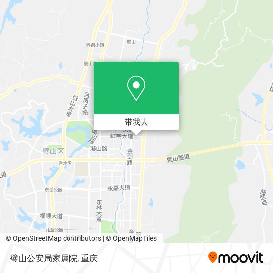 璧山公安局家属院地图