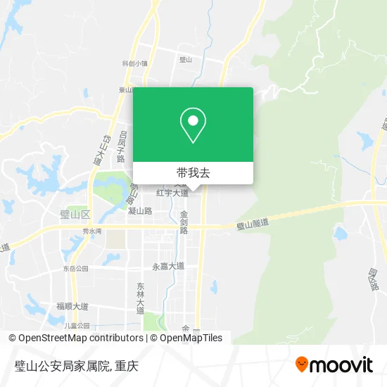 璧山公安局家属院地图
