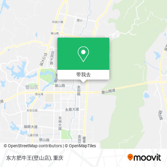 东方肥牛王(壁山店)地图