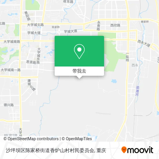 沙坪坝区陈家桥街道香炉山村村民委员会地图