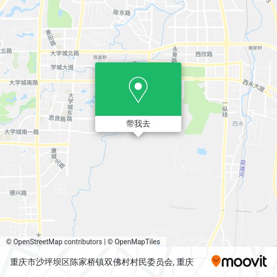 重庆市沙坪坝区陈家桥镇双佛村村民委员会地图